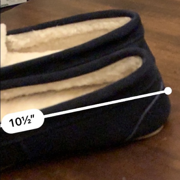 Talbots navy suede slippers, new, 11 - Picture 6 of 6